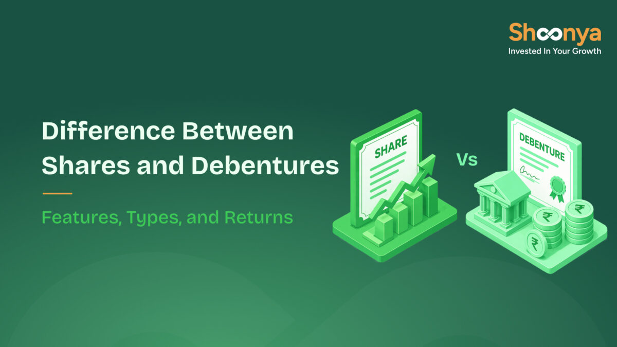 difference between shares and debentures